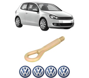 Cui carlig remorcare, tractare auto Volkswagen GOLF VI (5K1) din 2008-2013, Otel, Cri-Flo, 4 Stickere cu Volkswagen - Img 2