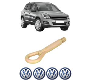 Cui carlig remorcare, tractare auto Volkswagen TIGUAN (5N_) din 2007-2018, Otel, Cri-Flo, 4 Stickere cu Volkswagen - Img 2