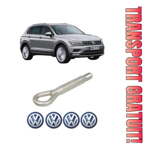 Cui carlig remorcare, tractare auto Volkswagen TIGUAN SUV Van (AD1) din 2016-2020, Otel, Cri-Flo, 4 Stickere cu Volkswagen