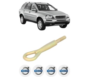 Cui carlig remorcare, tractare auto VOLVO XC90 I (275) din 2002-2014, Otel, Cri-Flo, 4 Stickere cu VOLVO - Img 2