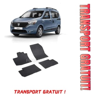 Dacia Dokker, Van, fabricat din 11.2012 - Prezent, 5 Locuri, set covorase auto dedicate, din cauciuc 100% Premium - Transport Gratuit