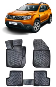 Dacia Duster 4X2 Prestige 2017-2022 Set Covorase Auto Cauciuc Premium Umbrella