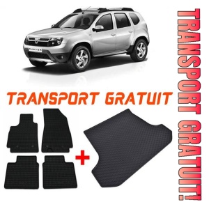 Dacia Duster I Suv din 2010 - 12.2017, Set Covorase + tavita portbagaj auto 4X4 *3