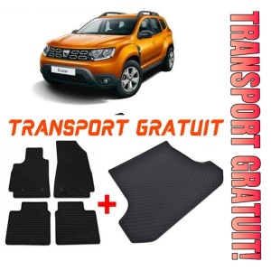 Dacia Duster II din 01.2018 - Prezent Suv 4X2 *3, Set Covorase + tavita portbagaj auto