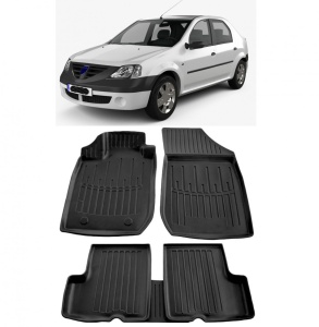 Dacia Logan I (2004-2012) Set covorase auto cauciuc G.Modern Line 3D transport gratuit accesorii pentru autoturismul tau - masina v50532