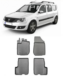 Dacia Logan II Mcv, Combi, Din 09.2013 - 12.2020 , Set Covorase Auto Tip Tavita Premium 3D, din cauciuc accesorii pentru autoturismul tau - masina v172751