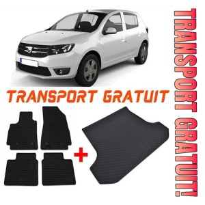 Dacia Sandero II Hatchback din 12.2012 - 12.2020 *3, Set Covorase + tavita portbagaj auto