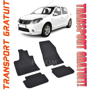 Dacia Sandero III fabricat din 01.2021 - Prezent, Hatchback, set covorase auto dedicate, din cauciuc 100% Premium