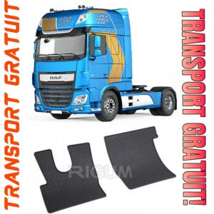 Daf Xf Euro 6, Cargo, fabricat din 2013 - Prezent, set covorase auto dedicate, din cauciuc 100% Premium - Transport Gratuit