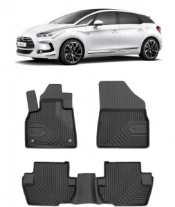 Ds 5 Din 01.2012 - 12.2018, Hatchback , Set Covorase Auto Tip Tavita Premium 3D, din cauciuc accesorii pentru autoturismul tau - masina v163328
