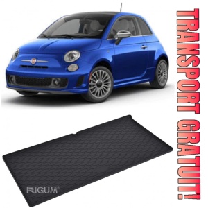 Fiat 500e Tavita pentru portbagaj din cauciuc, compatibila Fiat 500e I Electric, caroserie hatchback, fabricatie 2015 - 2020