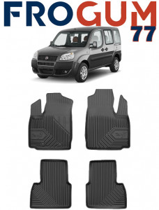 Fiat Doblo I Din 2001 - 2010, Van , Set Covorase Auto Tip Tavita Premium 3D, din cauciuc accesorii pentru autoturismul tau - masina v161900