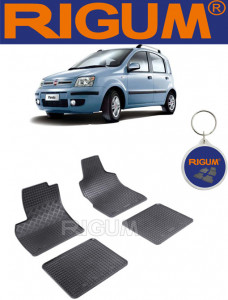 Fiat Panda II, Hatchback, fabricat din 09.2003 - 12.2012, set covorase auto dedicate, din cauciuc 100% Premium accesorii pentru autoturismul tau - masina v157848
