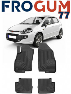 Fiat Punto Evo Din 2005 - 2018, Hatchback, 5 Usi , Set Covorase Auto Tip Tavita Premium 3D, din cauciuc accesorii pentru autoturismul tau - masina v166658