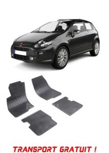 Fiat Punto EVo, Hatchback, fabricat din 2009 - 2012, set covorase auto dedicate, din cauciuc 100% Premium - Transport Gratuit accesorii pentru autoturismul tau - masina v39983