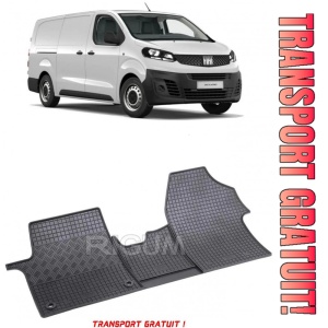 Fiat Scudo fabricat din 2022 - prezent, van, 3 locuri, set covorase auto dedicate, din cauciuc 100% Premium - Transport Gratuit