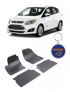Ford C-Max I, Van, fabricat din 2003 - 10.2010, set covorase auto dedicate, din cauciuc 100% Premium accesorii pentru autoturismul tau - masina v158761
