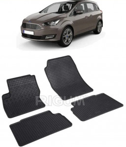 Ford C-Max II, Van, fabricat din 11.2010 - 06.2019, set covorase auto dedicate, din cauciuc 100% Premium accesorii pentru autoturismul tau - masina v159605