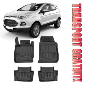 Ford Ecosport, Suv, Din 02.2018 - Prezent , Set Covorase Auto Tip Tavita Premium 3D, din cauciuc