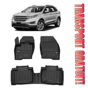 Ford Edge II Din 05.2016 - Prezent, Suv , Set Covorase Auto Tip Tavita Premium 3D, din cauciuc
