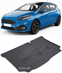 Ford Fiesta Tavita pentru portbagaj din cauciuc, compatibila Ford Fiesta VII, caroserie Hatchback, fabricatie 07.2017 - prezent, portbagaj inferior accesorii pentru autoturismul tau - masina v111329