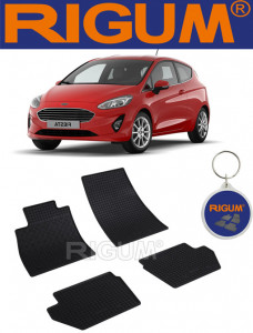 Ford Fiesta VII, Hatchback, fabricat din 07.2017 - Prezent, set covorase auto dedicate, din cauciuc 100% Premium accesorii pentru autoturismul tau - masina v159693