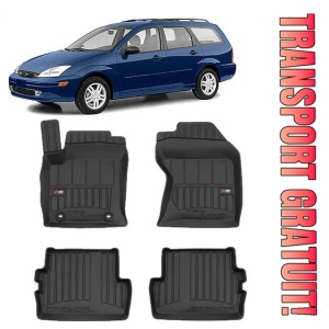 Ford Focus I Din 1998 - 2004, Combi , Set Covorase Auto Tip Tavita Premium 3D, din cauciuc