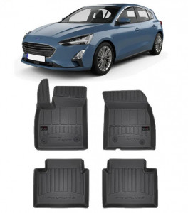 Ford Focus IV, Combi, Din 09.2018 - Prezent , Set Covorase Auto Tip Tavita Premium 3D, din cauciuc accesorii pentru autoturismul tau - masina v173560