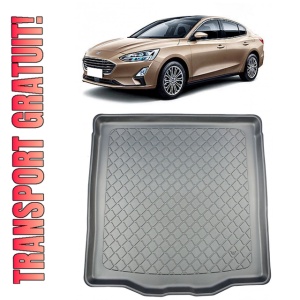 Ford Focus IV Sedan din 09.2018 - Prezent, Tavita Pentru Portbagaj Lux Premium Dedicata, Roata Rezerva Ingusta / Kit Reparatie *1