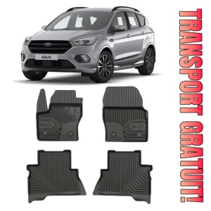 Ford Kuga II Din 02.2013 - 03.2020, Suv , Set Covorase Auto Tip Tavita Premium 3D, din cauciuc