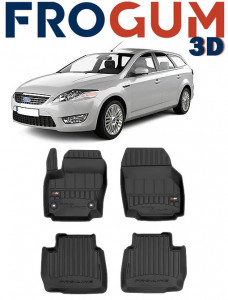 Ford Mondeo IV, Din 09.2007 - 12.2014, Combi , Set Covorase Auto Tip Tavita Premium 3D, din cauciuc accesorii pentru autoturismul tau - masina v169510