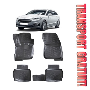 Ford Mondeo V 2014-2022 Set 4 covorase auto din cauciuc tip tavita premium line 3D