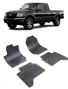 Ford Ranger, Pick-Up, fabricat din 2012 - 11.2015, set covorase auto dedicate, din cauciuc 100% Premium accesorii pentru autoturismul tau - masina v156135