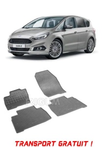 Ford S-Max I, Van, fabricat din 05.2006 - 08.2015, set covorase auto dedicate, din cauciuc 100% Premium - Transport Gratuit accesorii pentru autoturismul tau - masina v39673