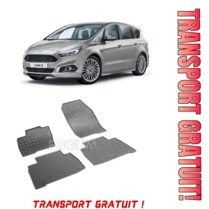 Ford S-Max I, Van, fabricat din 05.2006 - 08.2015, set covorase auto dedicate, din cauciuc 100% Premium - Transport Gratuit