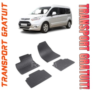 Ford Tourneo Courier, Van, fabricat din 06.2014 - Prezent, 5 Locuri, set covorase auto dedicate, din cauciuc 100% Premium