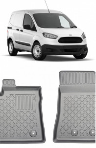 Ford Transit Courier II Din 06.2014 - Prezent, Van, 2 Locuri , Set Covorase Auto Tip Tavita Premium 3D, din cauciuc accesorii pentru autoturismul tau - masina v163366