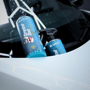 Gel curatare geamuri si oglinzi auto AMOS Crystal One,tip pulverizator, efect hidrofob, fara urme, vizibilitate maxima, cantitate 500 ml - Img 3