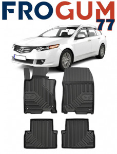 Honda ACCord VIII Din 09.2008 - 2015, Combi , Set Covorase Auto Tip Tavita Premium 3D, din cauciuc accesorii pentru autoturismul tau - masina v165445