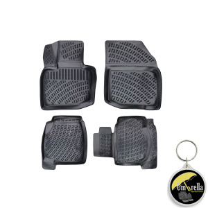 Honda Civic hatckback VIII 2005-2011 Set 4 covorase auto din cauciuc tip tavita premium line 3D accesorii pentru autoturismul tau - masina v243187