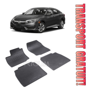 Honda CIVIc Ix, Hatchback, fabricat din 03.2012 - 02.2017, set covorase auto dedicate, din cauciuc 100% Premium - Img 1
