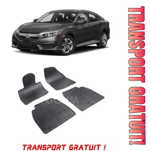 Honda CIVIc VIII, Hatchback, fabricat din 2006 - 2012, set covorase auto dedicate, din cauciuc 100% Premium - Transport Gratuit