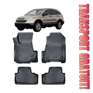Honda Cr-V III 2006-2011 Set 4 covorase auto din cauciuc tip tavita premium line 3D