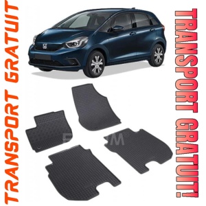 Honda Jazz IV Hybrid, Hatchback, fabricat din 06.2020 - Prezent, set covorase auto dedicate, din cauciuc 100% Premium