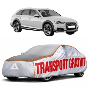 Husa Prelata Antigrindina Auto AUDI A4 Allroad B9 (8WH, 8WJ) din 2016-2020, Protectie auto contra intemperiilor la grindina, Waterproof, 4x Stickere auto AUDI