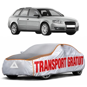 Husa Prelata Antigrindina Auto AUDI A4 B7 Avant (8ED) din 2004-2008, Protectie auto contra intemperiilor la grindina, Waterproof, 4x Stickere auto AUDI