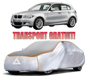 Husa Prelata Antigrindina Auto BMW Seria 1 (E87) din 2004-2011, Protectie auto contra intemperiilor la grindina, Waterproof, 4x Stickere auto BMW