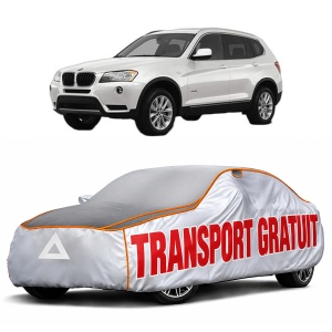 Husa Prelata Antigrindina Auto BMW Seria X3 (F25) din 2010-2017, Protectie auto contra intemperiilor la grindina, Waterproof, 4x Stickere auto BMW