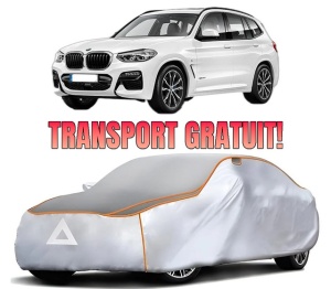 Husa Prelata Antigrindina Auto BMW Seria X3 Van (G01) din 2017-2019, Protectie auto contra intemperiilor la grindina, Waterproof, 4x Stickere auto BMW