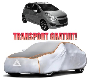 Husa Prelata Antigrindina Auto CHEVROLET SPARK Hatchback Van (M200, M250) din 2007-2014, Protectie auto contra intemperiilor la grindina, Waterproof, 4x Stickere auto CHEVROLET